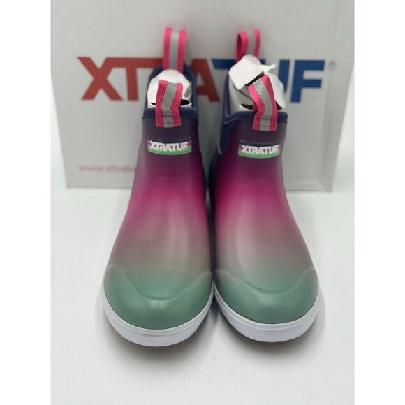 XTRATUF Women's Ankle Deck Boot Purple Aurora New In Box Size 7 - Picture 2 of 8